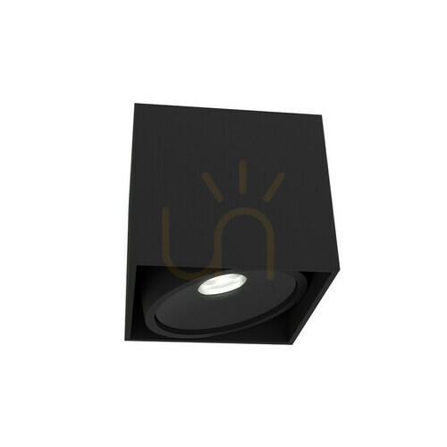 Jelölje be Mennyezeti lámpa Cardi I Nero fekete GU10 alumínium Open Design Highlights