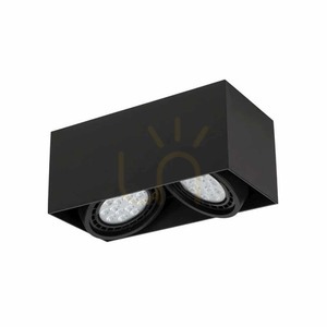 Mennyezeti lámpa Cardi II matt fekete 2xES111 Open Design Highlights small 0