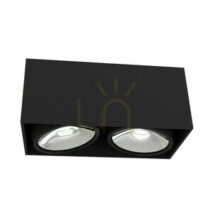 Mennyezeti lámpa Cardi II Nero/Ufo króm 2xGU10 8W 230V IP20 small 0
