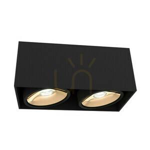Mennyezeti lámpa Open Design Highlights Cardi II matt fekete-arany GU10 2x8W IP20 small 0