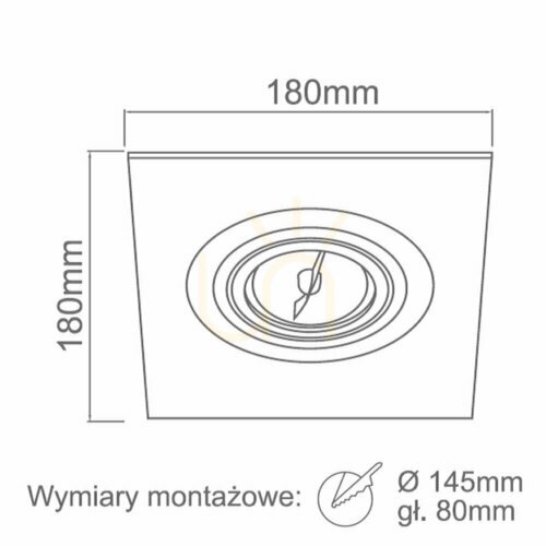 Jelölje be Süllyesztett lámpatest Faro Open Design Highlights fehér matt 17W ES111 IP20