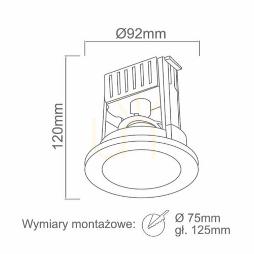 Jelölje be Süllyesztett lámpatest Open Design Highlights Scudo króm üveg GU10 92 mm