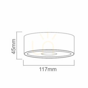Mennyezeti lámpa Neo Slim LED UFO fehér 10W 3000K Open Design Highlights small 4