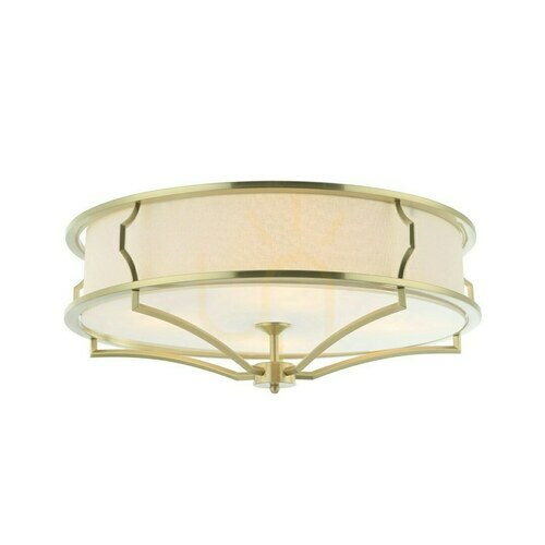 Jelölje be Plafond Stesso 4xE27 fehér krém szatén arany 589 mm Open Design Highlights