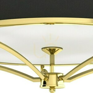 Plafon Stesso Open Design Highlights 4xE27 fém-üveg-fehér-fekete-arany 589 mm small 4