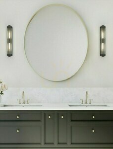Fali lámpa Fumi Open Design Highlights matt fekete üveg IP44 G9 2x8W small 1