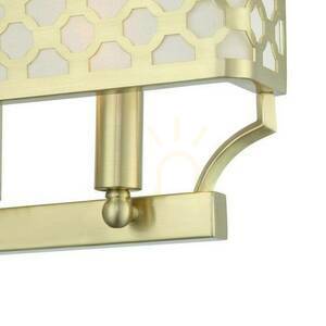Fali lámpa Verno Open Design Highlights fehér krém szatén arany fém szövet 2xE14 300 mm small 3