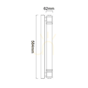 Fali lámpa Omi Parette Nero 60 IP44 LED 13W 3000K fehér matt fekete matt Open Design Highlights small 4