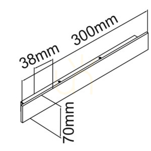 Fali lámpa Open Design Highlights Ante matt fekete LED 6W 3000K 30 cm small 4