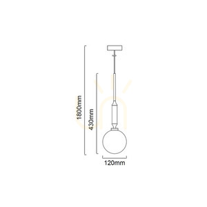 Függőlámpa Ero I Nero C Open Design Highlights opál fehér, matt fekete, G9, 120 mm small 5