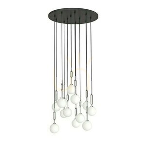 Függőlámpa Ero XII Cromo 60 Open Design Highlights opálfehér króm G9 12 ágú small 0
