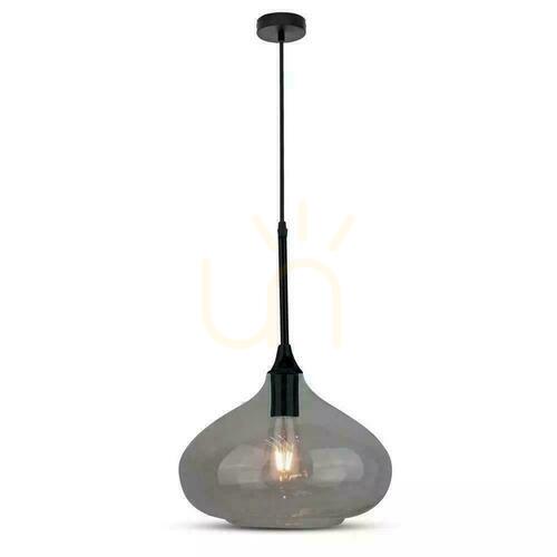 Jelölje be V-TAC Modern függesztett lámpatest Fekete üveg fi280mm VT-7281-BG 5 év garancia