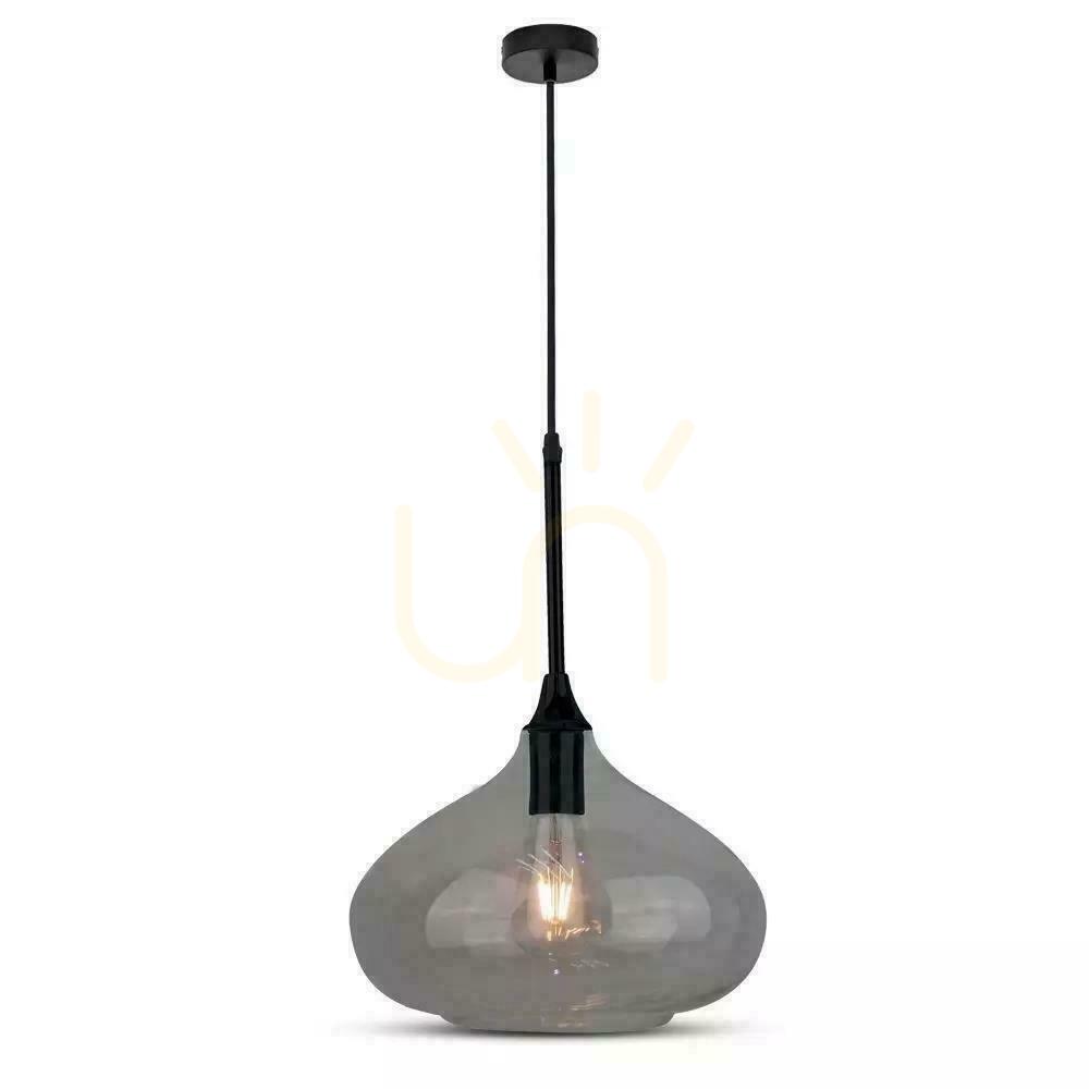 Jelölje be V-TAC Modern függesztett lámpatest Fekete üveg fi280mm VT-7281-BG 5 év garancia V-TAC Modern függesztett lámpatest Fekete üveg fi280mm VT-7281-BG 5 év garancia