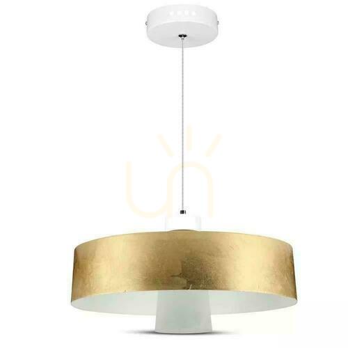 Jelölje be V-TAC VT-7666-G LED függőlámpa, arany akril, 7 W, 4000 K, 400 lm