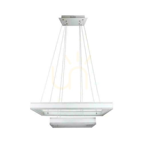 Jelölje be LED V-TAC 100W Soft Light csillár függő lámpatest Dimmelhető fehér VT-101-2D 3000K 8050lm 3 év garancia 3 év garancia