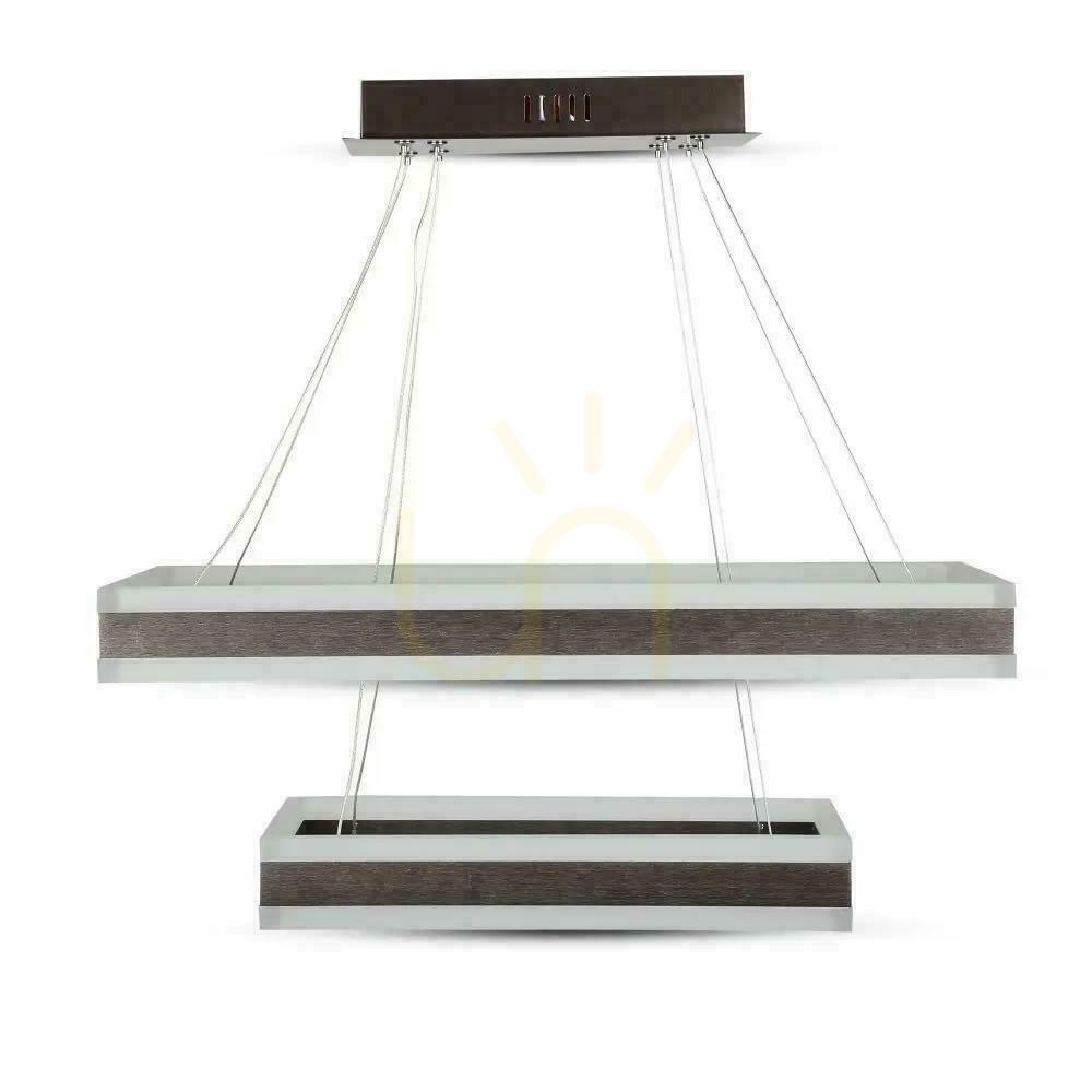 Előnézet V-TAC 100W Soft Light csillár függő LED-es lámpatest Dimmelhető kávé VT-101-2D 3000K 8050lm 3 év garancia 3 év garancia V-TAC 100W Soft Light csillár függő LED-es lámpatest Dimmelhető kávé VT-101-2D 3000K 8050lm 3 év garancia 3 év garancia
