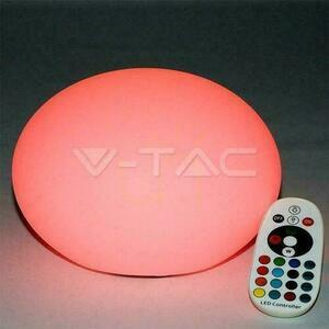 V-TAC LED kerti lámpatest ovális kő 20cm töltés pilóta IP67 VT-7801 RGBW 18lm small 2