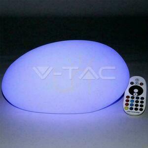 V-TAC LED kerti lámpa kő 28cm töltés távirányító VT-7802 RGBW 18lm small 3