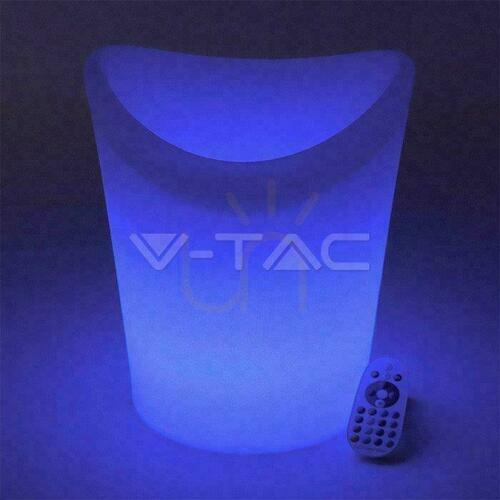 Jelölje be V-TAC LED kerti lámpatest Jéghűtő vödör 36cm töltő távirányító VT-7806 RGBW 54lm.