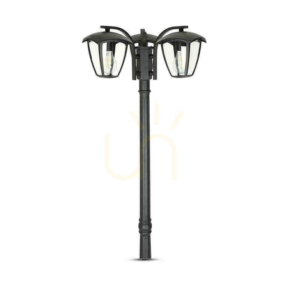 Kijelző V-TAC kerti lámpa 3XE27 1990mm IP44 Fekete VT-740 VT-740 V-TAC kerti lámpa 3XE27 1990mm IP44 Fekete VT-740 VT-740