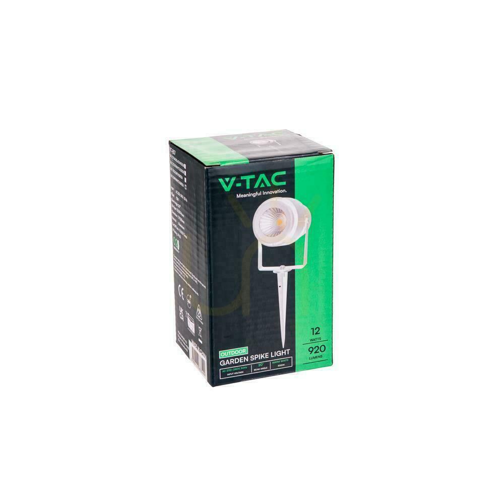 Előnézet LED V-TAC 12W fehér VT-857 kerti földi ledes lámpatest zöld 720lm. LED V-TAC 12W fehér VT-857 kerti földi ledes lámpatest zöld 720lm.