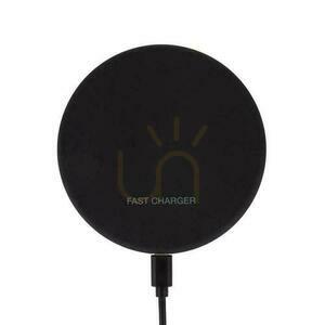 V-TAC VT-1210 vezeték nélküli induktív töltő 10 W, kerek, fekete small 0