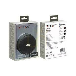 Hordozható Bluetooth Micro USB hangszóró kiváló minőségű 800mAh ezüst kábel V-TAC VT-6211 1 Hordozható Bluetooth Micro USB hangszóró kiváló minőségű 800mAh ezüst kábel V-TAC VT-6211 small 1