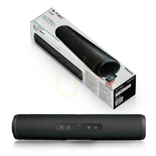 Jelölje be V-TAC hordozható Bluetooth Touch Button &amp; FM USB Micro SD TWS 1200mAh VT-6133 hangszóró.
