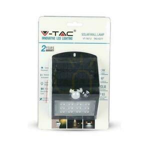 Napelemes projektor 1.5W LED fekete V-TAC VT-767-2 4000K 220lm small 4