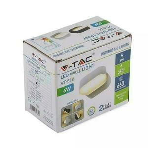 Fali lámpa V-TAC 6W LED Szürke IP65 Forgatható 350st VT-816 4000K 660lm. small 2