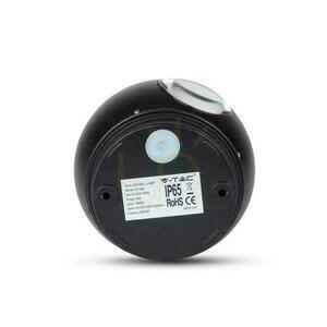 V-TAC VT-836 kültéri LED fali lámpa 6W 4000K 660 lm IP65 fekete kerek small 2