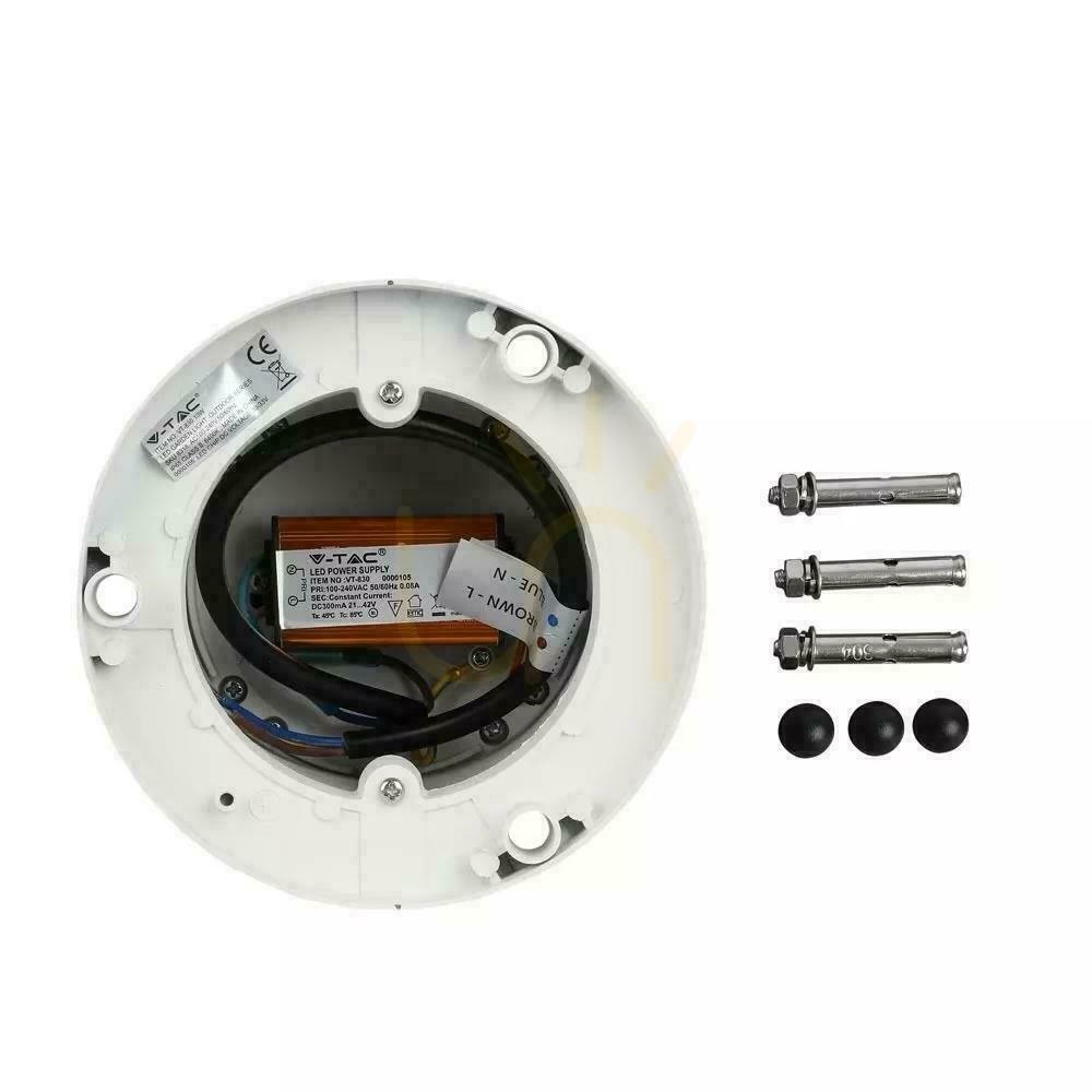 Kijelző V-TAC 10W LED kerti pólus IP65 fehér 25cm VT-830 6400K 450lm V-TAC 10W LED kerti pólus IP65 fehér 25cm VT-830 6400K 450lm