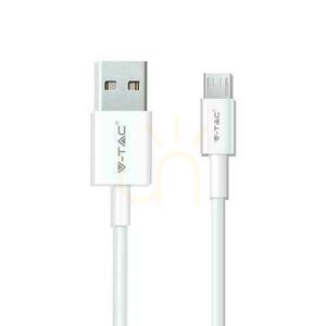 V-TAC Micro USB kábel 1M Fehér Pearl sorozat VT-5301 small 0