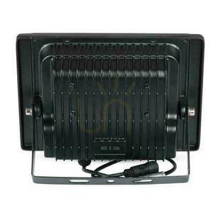 V-TAC napelemes LED projektor 12W fekete IP65, távirányító, időzítő VT-25W 4000K 550lm small 1
