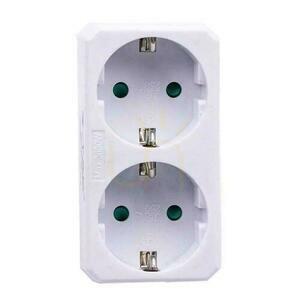 2 aljzatos földelt adapter V-TAC VT-1006 2×16 A 250 V fehér small 2