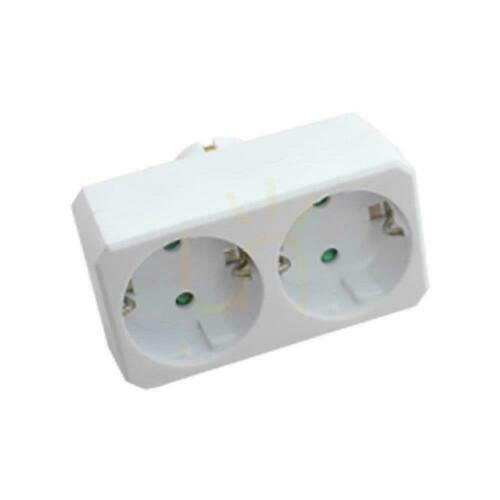 Jelölje be 2 aljzatos földelt adapter V-TAC VT-1006 2×16 A 250 V fehér