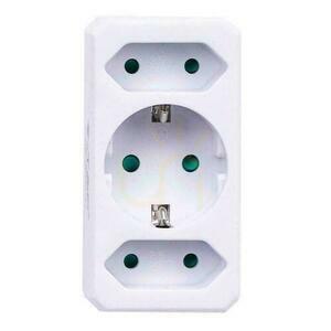 Osztó 3x (2+1) 2x Euro 10A 1 x 10/16A 250V V-TAC Fehér VT-1005 2 Osztó 3x (2+1) 2x Euro 10A 1 x 10/16A 250V V-TAC Fehér VT-1005 small 2