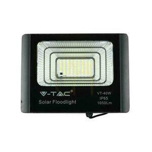 V-TAC napelemes LED projektor 16W fekete IP65, távirányító, időzítő VT-40W 6000K 1050lm small 3