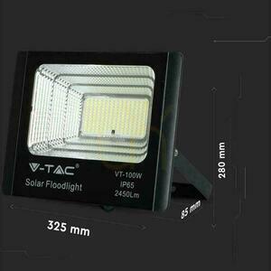 V-TAC 35W-os napelemes LED projektor fekete IP65, távirányító, időzítő VT-100W 6000K 2450lm small 7