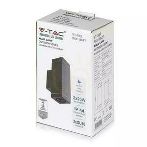 V-TAC VT-842 grafit kültéri fali lámpa fel/le GU10 small 3