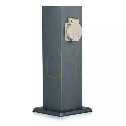 Jelölje be V-TAC kerti oszlop 2 aljzat 30cm 2x16A 3600W IP44 grafit VT-1155-1
