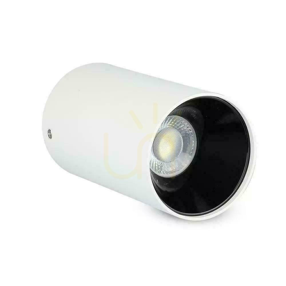 Kijelző Mennyezeti lámpatest V-TAC GU10 kerek felszíni cső fehér + fekete 80x140mm VT-882-R 3 év garancia Mennyezeti lámpatest V-TAC GU10 kerek felszíni cső fehér + fekete 80x140mm VT-882-R 3 év garancia