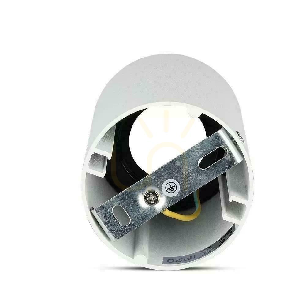 Jelölje be Mennyezeti lámpatest V-TAC GU10 kerek felszíni cső fehér + fekete 80x140mm VT-882-R 3 év garancia Mennyezeti lámpatest V-TAC GU10 kerek felszíni cső fehér + fekete 80x140mm VT-882-R 3 év garancia