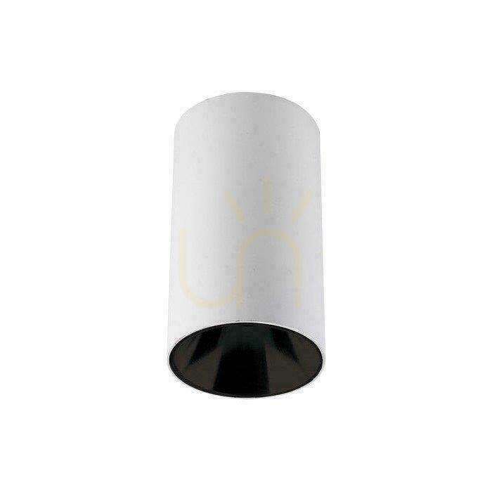 Jelölje be Mennyezeti lámpatest V-TAC GU10 kerek felszíni cső fehér + fekete 80x140mm VT-882-R 3 év garancia Mennyezeti lámpatest V-TAC GU10 kerek felszíni cső fehér + fekete 80x140mm VT-882-R 3 év garancia