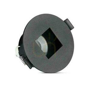V-TAC VT-883-B mennyezeti lámpatest GU10 foglalathoz, fekete, kerek, négyzetes kerettel small 6