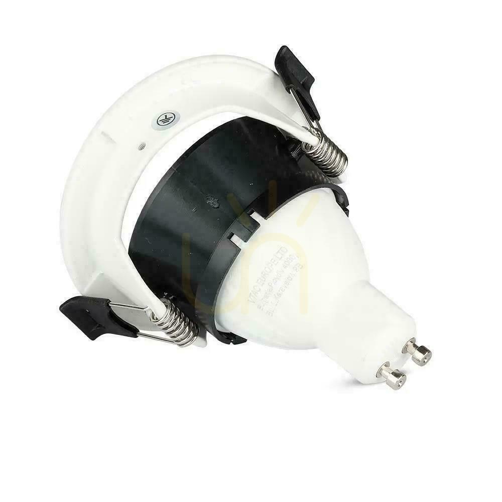 Kilátás V-TAC GU10 kerek háló félkörös fehér + fekete VT-884 3 év garancia V-TAC GU10 kerek háló félkörös fehér + fekete VT-884 3 év garancia
