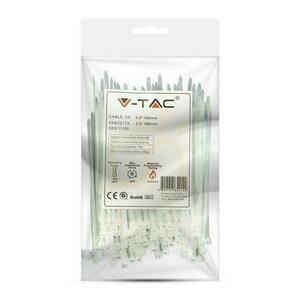 V-TAC bilincs 2.5x100mm Fehér 8kg Nylon66 (csomag). 100db) small 1