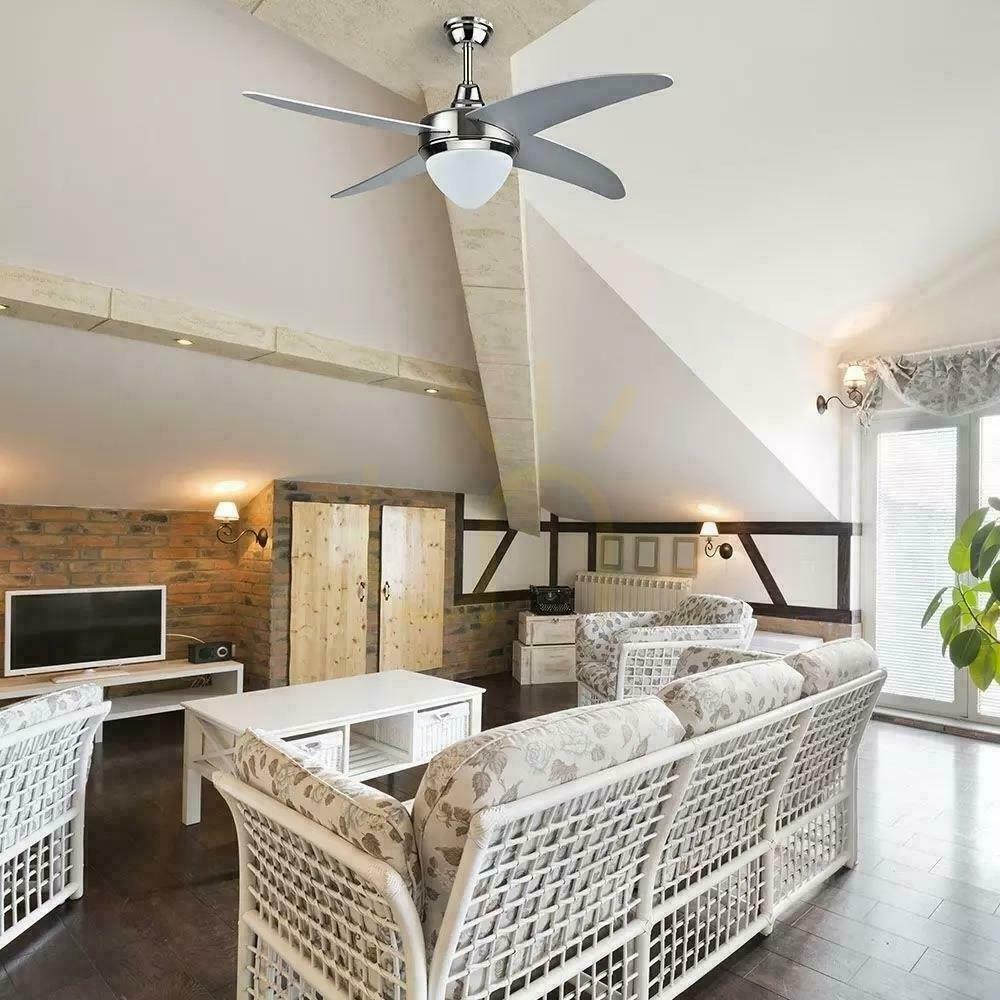 Kijelző V-TAC 107cm 15W LED CCT mennyezeti ventilátor Pilot VT-6043-4 1500lm 15W LED CCT V-TAC 107cm 15W LED CCT mennyezeti ventilátor Pilot VT-6043-4 1500lm 15W LED CCT