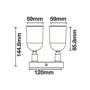 V-TAC fali lámpa 2xGU10 Fehér VT-897 4 V-TAC fali lámpa 2xGU10 Fehér VT-897 small 4