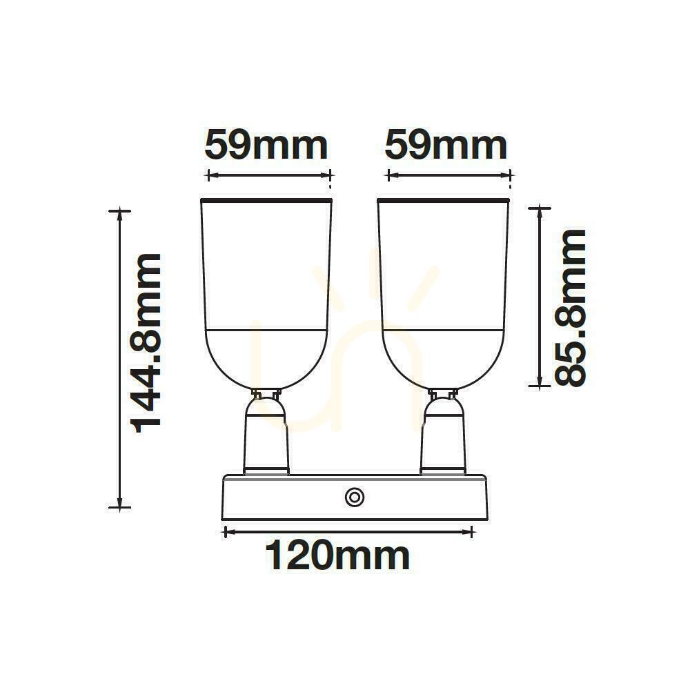 Előadás V-TAC fali lámpa 2xGU10 Fehér VT-897 V-TAC fali lámpa 2xGU10 Fehér VT-897